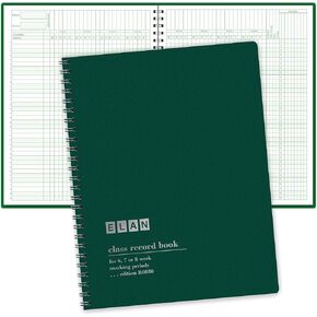 Elan Publishing Company Class Record Book for 6-8 Weeks. 36 Names. Large Blocks (R6080)