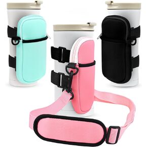 حقائب حمل زجاجات المياه من ستانلي، سعة 20 أونصة/30 أونصة/40 أونصة، حقيبة زجاجات مياه للجري بحزام كتف قابل للتعديل لملحقات الصالة الرياضية للرجال والنساء in Kuwait