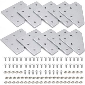 12 قطعة 2020 مكعب زاوية ثلاثي الاتجاهات 2020 ملحقات فتحة T-Slot V-Slot مع مسامير وصواميل لموصل بثق الألومنيوم 2020 ملحقات الطابعة ثلاثية الأبعاد باللون الأسود in Kuwait