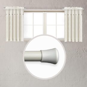 Rod Desyne 5/8" Side Curtain Rod (Set of 2), White