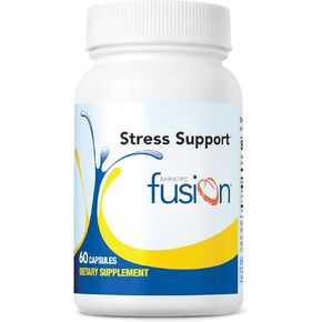 Bariatric Fusion Stress Support* | Vegan Supplement with Magnesium and Ashwagandha | Daily Vitamin for Women and Men | Gluten, Dairy and Soy Free | Non-GMO | 60 Capsules
