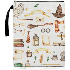 Witchy Gifts Book Cover, Book Sleeve with Zipper, Book Pouch Book Cover Kindle Protector Sleeve, Book Sleeve for Book Lovers Gifts for Women, Magic Decor Gifts for Teen Librarian Bookworm Bookish -23