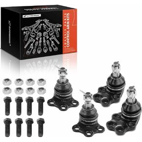 A-Premium Set of 4, Front Upper & Lower Ball Joints Kit, Compatible with Dodge Ram 1500 2000-2001, RWD Only
