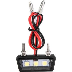 White LED License Plate Light,12V Universal Motorcycle License Plate White LED light Waterproof