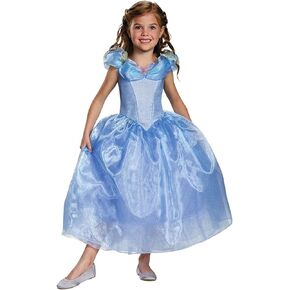 Disguise Cinderella Movie Deluxe Costume, Medium (7-8)