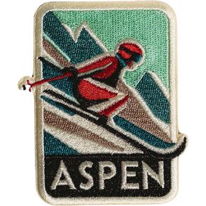 Vagabond Heart Aspen Colorado Iron-On Patch - Aspen Souvenir Badge - Aspen CO Patch