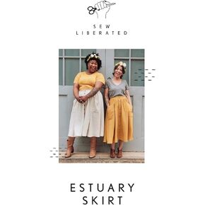 Sew Liberated Estuary Skirt Pattern, White