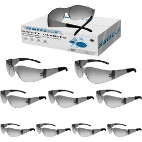 Safety Glasses Ansi Z87.1 Clear Safety Glasses Bulk Impact Resistant Lens Protective Eyewear for Men Women