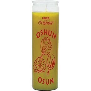 INDIO 7DAY Candle-OSHUN Yellow:Orishas 7 Day Glass Candle Oshun - Yellow in Saudi Arabia