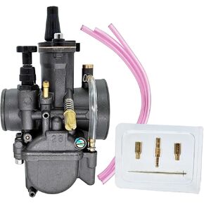 Universal PWK 34mm Carburetor With Power Jet For 200cc to 350cc Engine all kinds motocross motorcycles quad scoote ATV Dirt Bike(Black)