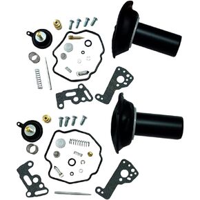 New 2*Carburetor Repair Kit Set Plunger diaphragm Compatible with Yamaha 1983 XV500 VIRAGO 535 XV535 XV 535 1990-2000