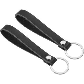 PATIKIL Leather Keychain, Key Ring Chain Ring Universally Key Hook Holder Accessory for Men and Women