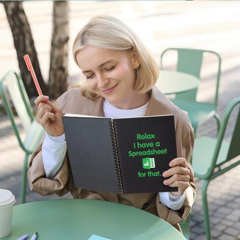 Relax I Have a Spreadsheet for That 160 Blank Pages Spiral Notebook, Funny Notebook Work for Colleague, Farewell Gift for Accountant Data Analyst CPA Employee, Accountant Gift for Coworker in Saudi Arabia