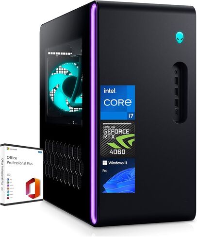 Alienware Aurora R16 Gaming Desktop - 14th Gen Intel i7-14700F(up to 5.4GHz), NVIDIA RTX 4060, 16GB DDR5, 1TB SSD+2TB HDD, Wi-Fi 6E, Windows 11 Pro & Microsoft Office Lifetime License, Liquid Cooling in Saudi Arabia