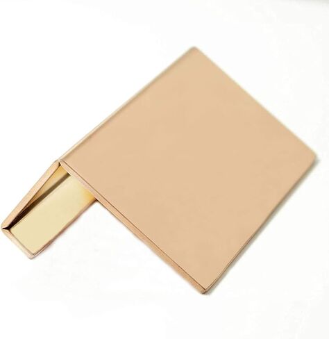 High-end Business Card Holder Stainless Steel Desk Accessory Business Card Display Stand Rack Office Organizer (Rose Gold) in Saudi Arabia