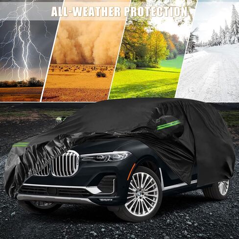 Waterproof Car Cover Replace for BMW 8 Series 2019-2024, 210T Custom-Fit Car Protector with Night Reflective Strips for Snow Rain Dust Protection(850i xDrive 840i G14/G15) in Saudi Arabia