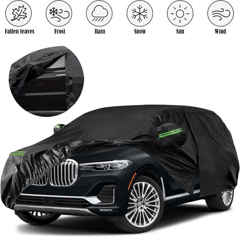 Waterproof Car Cover Replace for BMW 8 Series 2019-2024, 210T Custom-Fit Car Protector with Night Reflective Strips for Snow Rain Dust Protection(850i xDrive 840i G14/G15) in Saudi Arabia