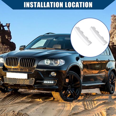 Air Vent Outlet Tab Clip Repair Chrome Plated for BMW X5 F15 2014-2018 for BMW X6 F16 2015-2018 / Front AC Vent Trim/Durable Plastic / 2Pcs Silver Tone in Saudi Arabia