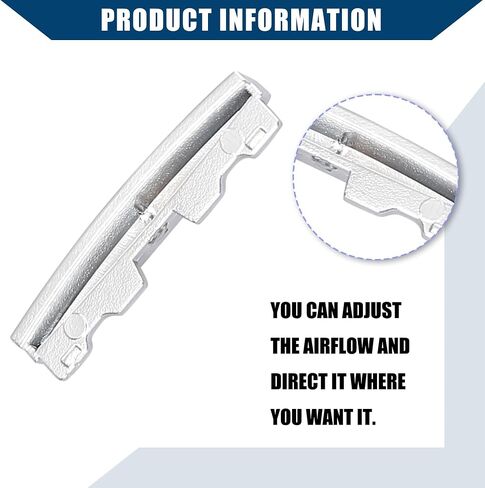 Air Vent Outlet Tab Clip Repair Chrome Plated for BMW X5 F15 2014-2018 for BMW X6 F16 2015-2018 / Front AC Vent Trim/Durable Plastic / 2Pcs Silver Tone in Saudi Arabia