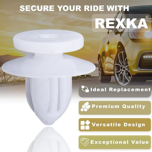 Rexka 30pcs Interior Speaker Grille & Rocker Moulding Retainer Clips for Mitsubishi MU000573 Galant Lancer in Saudi Arabia