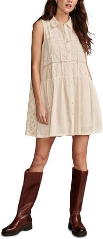Lucky Brand Women's Collared Tiered Dress in Saudi Arabia