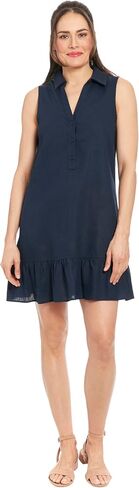 London Times Summer Ruffle line Sleeveless V-Neck Shirtdress Casual Dresses for Women in Saudi Arabia