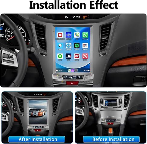 [1G/32G] Android 13 Car Stereo for Subaru Outback Legacy 2010-2014 Radio, 9.7" Touchscreen Wireless Apple Carplay Android Auto GPS Radio with HiFi Audio, BT,WiFi,USB,Backup Camera Mic in Saudi Arabia