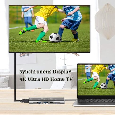 محول USB C Hub متعدد المنافذ، مخرج Thunderbolt 3 إلى HDMI 4K، محور USB 3.0 من النوع c، شاحن PD 100 وات، لجهاز MacBook Pro/air، Nintendo Switch، Chromebook، Samsung، جهاز العرض/الشاشة (TCC-305A) in Kuwait