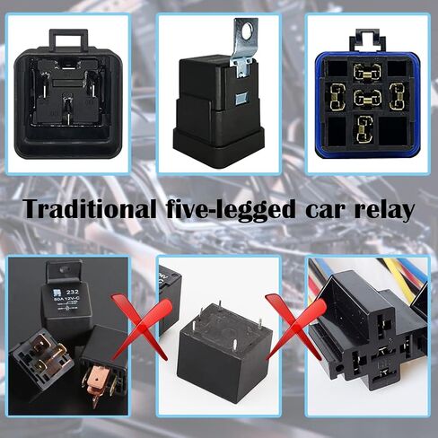 مرحل مقاوم للحريق 12 فولت 40 أمبير مع حزام، مرحل سيارة SPDT 5-PIN مقاوم للماء لمرحل مضخة الوقود، ومزيل ضباب النافذة الخلفية، وجهاز فصل البطارية، ومكيف هواء السيارة in Kuwait