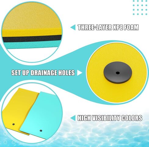 Lily Pad Floating Mat,7-8-9-10 x 6FT Floating Water Mat for The Lake and Boating, 3-Layer Tear-Resistant XPE Foam Floating Dock, Giant Floating Water Pad for Adults and Kids for Infinite Fun in Saudi Arabia