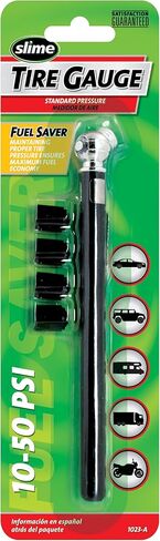 Slime 1023-A مقياس الإطارات بالقلم الرصاص، 10-50 رطل لكل بوصة مربعة in Kuwait