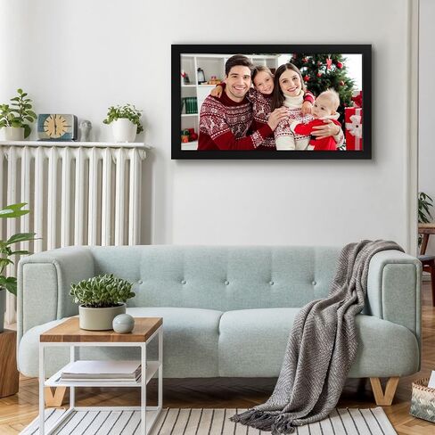 Sintuff 2 Pack Collage Picture Frame Displays Acrylic Four 4x6 Openings Black Wood Picture Frame Horizontal or Vertical Multi Picture Frames(8 x 14 Inch) in Saudi Arabia