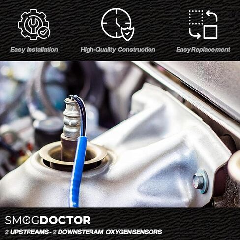 4-Pack Oxygen Sensor Set (Upstream and Downstream) Compatible with Chevrolet, GMC, Cadillac - Part Numbers 234-4018, 234-4012 in Saudi Arabia