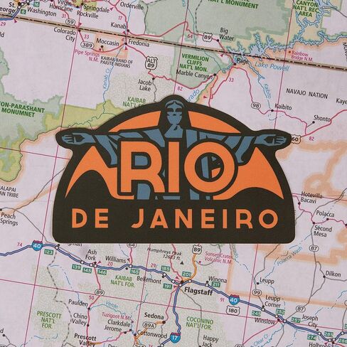 Rio de Janeiro Sticker - Weatherproof Vinyl Brazil Souvenir Decal in Saudi Arabia