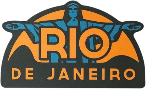 Rio de Janeiro Sticker - Weatherproof Vinyl Brazil Souvenir Decal in Saudi Arabia