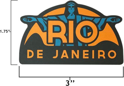 Rio de Janeiro Sticker - Weatherproof Vinyl Brazil Souvenir Decal in Saudi Arabia