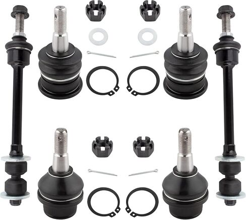 BOXI 6pcs Front Upper Lower Ball Joints Sway Bar Links Fit for Dodge Ram 1500 2006 2007 2008 (4WD, 5 Lug Models Only Excludes Extended Crew Cab/Megacab Models) | K80628 K7411 K80894 in Saudi Arabia