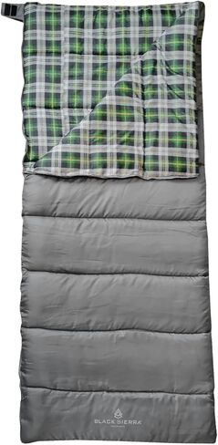 حقيبة نوم مريحة للظهر في الهواء الطلق والتخييم، كيس نوم واسع لمدة 3 فصول يدعم +40 درجة في درجة الحرارة، كيس نوم للبالغين من معدات بلاك سييرا... in Kuwait