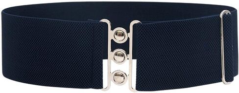 YOU&M Women's Elastic Wide Corset Waist Belt with Adjust Buckle for Shirts Dress Outside Girdle Waistband in Saudi Arabia