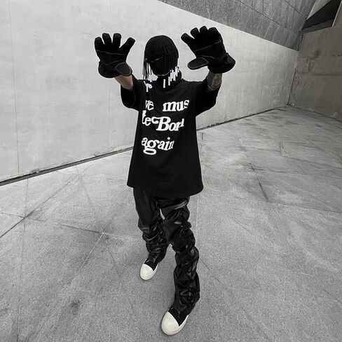 Ye Must be Born Again T-Shirt Hip Hop Cotton Oversized Short Sleeve for Men in Saudi Arabia