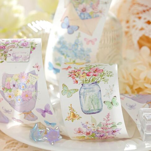 6 رولز بنات فراشة الزهور اشي الشريط مجموعة زهرة النبات اشي الشريط ملصقات واسعة خمر الجمالية اشي الشريط الزخرفية اخفاء الشريط اشي أشرطة ليوميات الحرف سكرابوكينغ اللوازم in Kuwait