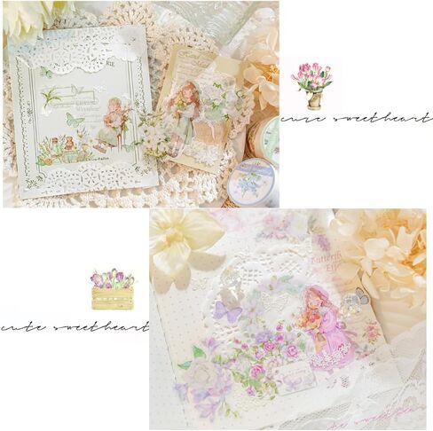 6 رولز بنات فراشة الزهور اشي الشريط مجموعة زهرة النبات اشي الشريط ملصقات واسعة خمر الجمالية اشي الشريط الزخرفية اخفاء الشريط اشي أشرطة ليوميات الحرف سكرابوكينغ اللوازم in Kuwait