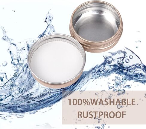0.5 oz / 15ml Bulk Packaging Screw Top Aluminum Tin Jar with Screw Lid and Blank Labels (Gold) in Saudi Arabia