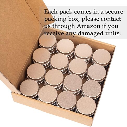 0.5 oz / 15ml Bulk Packaging Screw Top Aluminum Tin Jar with Screw Lid and Blank Labels (Gold) in Saudi Arabia