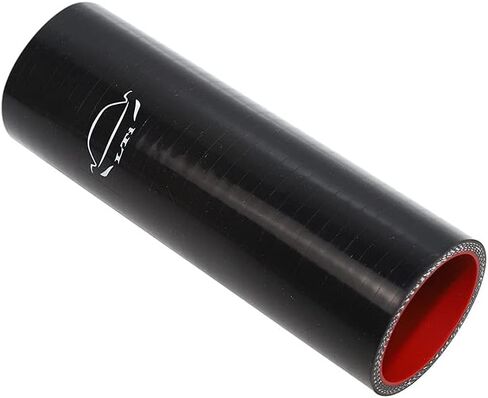 LTI Universal (203mm) 8" Length 4-Ply Reinforced High Performance Straight (44mm) 1.75" ID Coupler Silicone Hose (1.75" BLACK) in Saudi Arabia