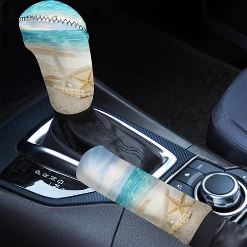 GLENLCWE American Flag Green Camouflage Car Gear Shift Knob Cover Handbrake Cover Patirotic Car Accessories Universal Fit for SUV Truck in Saudi Arabia
