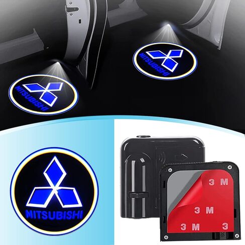 2Pcs for Mitsubishi Car Door Projector Logo Light, Welcome Ghost Shadow Courtesy Door Lamp for Mitsubishi in Saudi Arabia