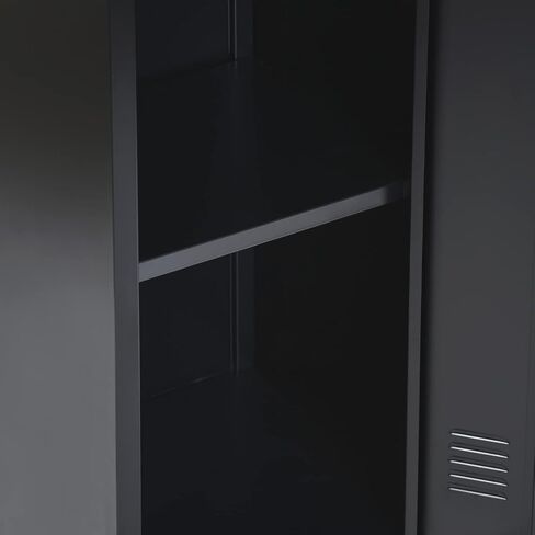 FurnitureR Commercial Metal File Organizer Home Office School Hospital Gym Locker Storage Cabinet, 1 Door 3 Shelves, Red in Saudi Arabia