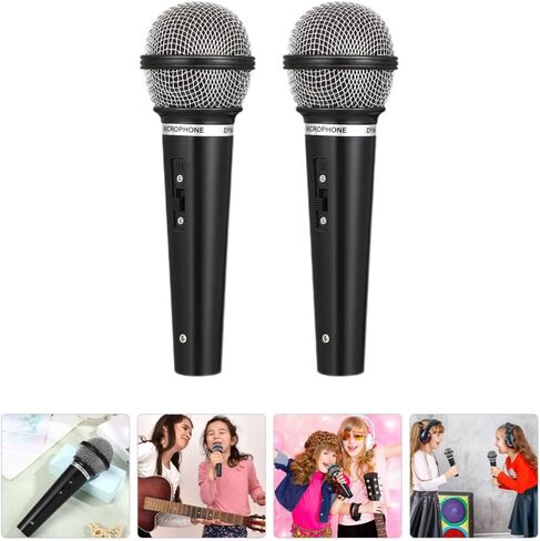 toddmomy طفل رضيع اللعب دعامة ميكروفون 1pcs دعامة ميكروفون وهمية، التظاهر اللعب ميكروفون لعبة ميكروفون بلاستيكي واقعي للكاريوكي متعة زي الدعامة الطرف تفضل ميكروفون الدعامة ألعاب الأطفال الصغار in Saudi Arabia