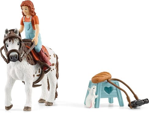 Schleich Horse Club, 9-Piece Playset, Horse Toys for Girls and Boys 5-12 Years Old Mia and Spotty in Saudi Arabia